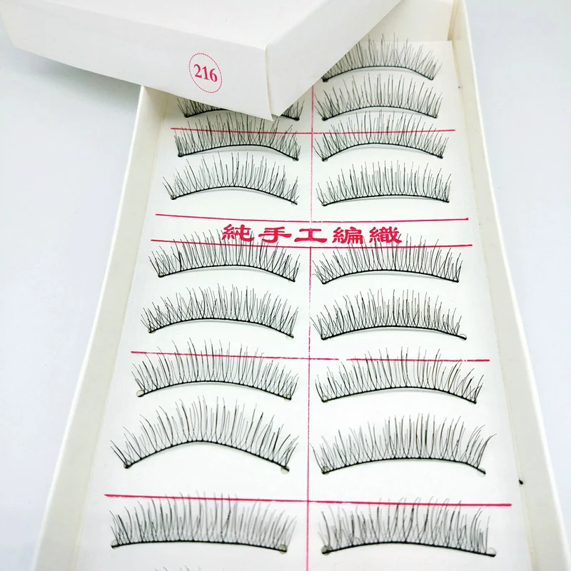 Handmade cotton thread stalk simulation false eyelashes for a natural and comfortable look. Reusable, easy to apply, and — photo 4