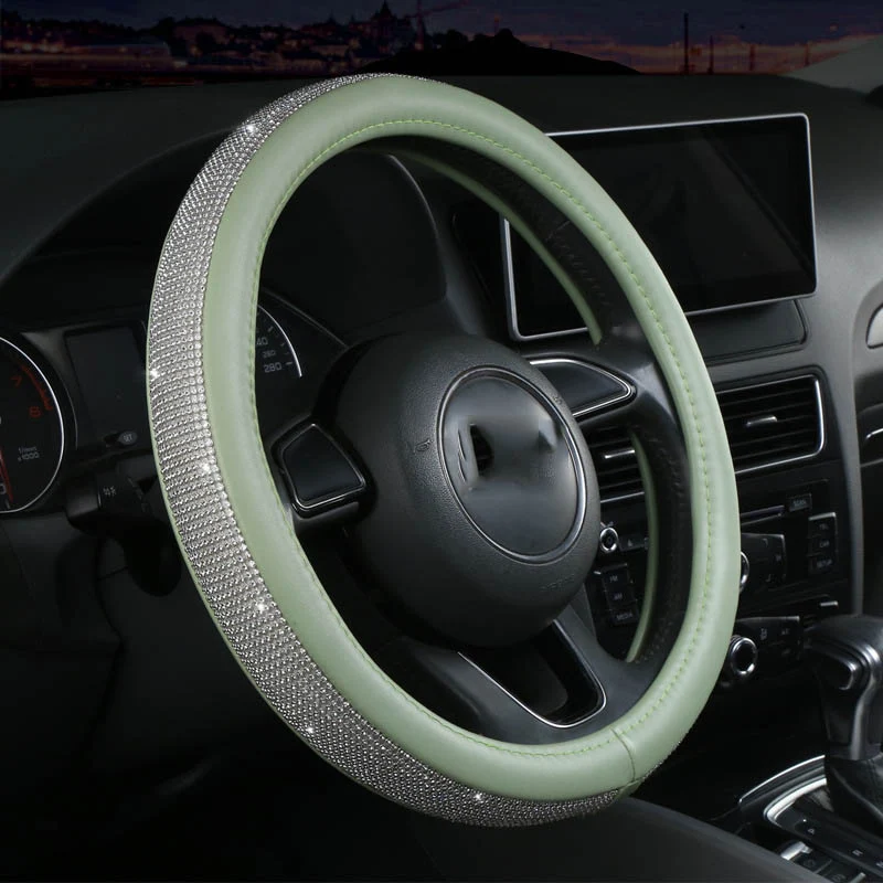 Fashion Ladies Inlaid Steering Wheel Set enhances driving comfort, provides a stylish look, and improves grip for a bett — photo 4