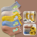 Children's Padded Terry-in-tube Baby Cotton Socks Cartoon Giraffe Towel, soft, absorbent, comfortable for little ones. — photo 11