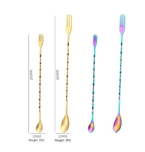 Title 11, 304 Stainless Steel Long Handle Cocktail Stirri...