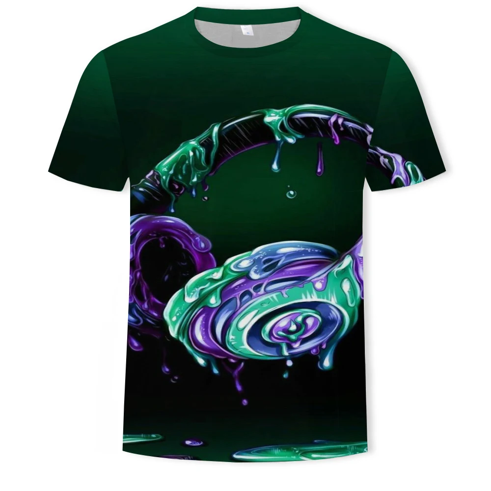 Camiseta Masculina Casual com Estampa Digital e Gola Redonda, Conforto e Estilo para o Dia a Dia, Perfeita para Diversas Ocasiões — foto 20