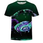 Camiseta Masculina Casual com Estampa Digital e Gola Redonda, Conforto e Estilo para o Dia a Dia, Perfeita para Diversas Ocasiões — foto 20