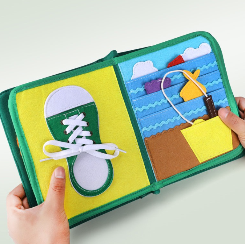 Livro de Pano Educacional para Educação Infantil "Tirano Local", brinquedo educativo sensorial, estimula o aprendizado e a coordenação motora fina. — foto 4