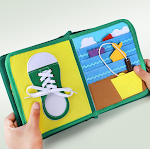 Livro de Pano Educacional para Educação Infantil "Tirano Local", brinquedo educativo sensorial, estimula o aprendizado e a coordenação motora fina. — foto 4