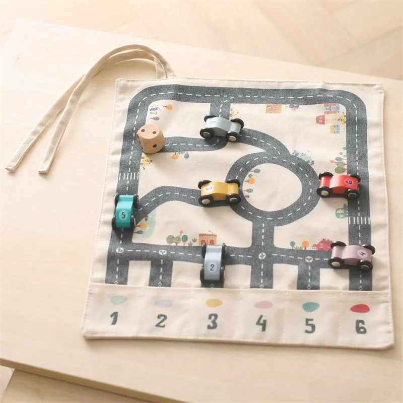 Giocattolo auto in legno multifunzionale educativo, stimola lo sviluppo motorio e l'apprendimento interattivo dei bambini. — foto 5