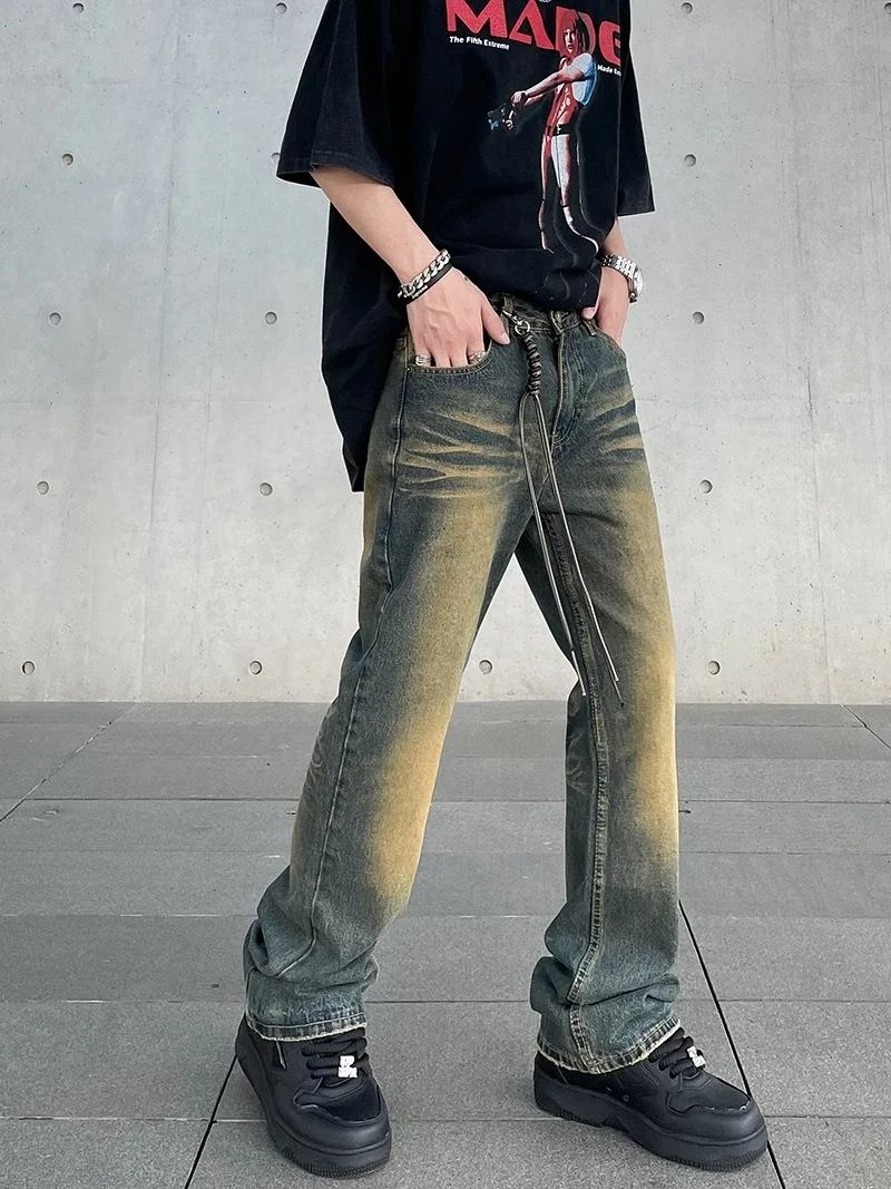 Title 7, American High Street Vibe distressed yellow mud...