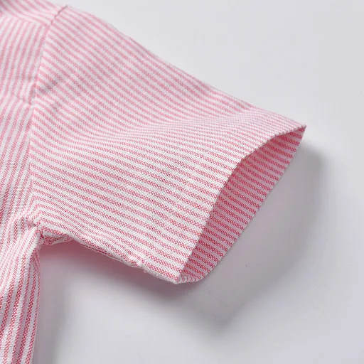 Title 4, Jongens tweedelige set gestreept shirt met kort...