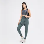 Calças de Yoga Esportivas de Verão Femininas, Leves, para Corrida e Fitness, Elásticas, Estilo Cenoura, Nove Pontos, Confortáveis para atividades ao ar livre. — foto 1