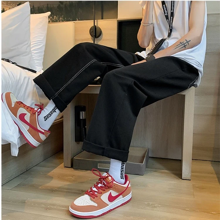Jeans Street holgados de pierna ancha y recta para mujer, estilo casual y cómodo, perfectos para un look relajado y a la moda, con ajuste amplio. — foto 4