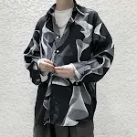 Men's Japanese loose and elegant high-end shirt. Experience ultimate comfort and sophisticated style with this versatile — photo 3