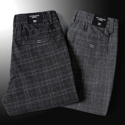 Title 4, Calças masculinas juvenis de trabalho Slim Fit ...