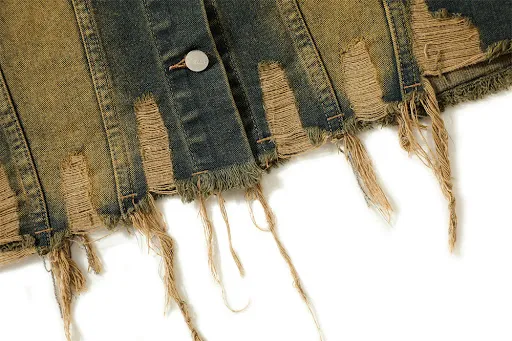 Title 12, Colete jeans National Fashion Personality mascu...