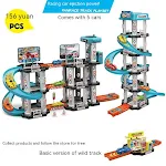 Large Ejection Parking Lot Track Toys for Children Plastic Car Playset Spacious and Fun Kids' Parking Garage with Launch — photo 5
