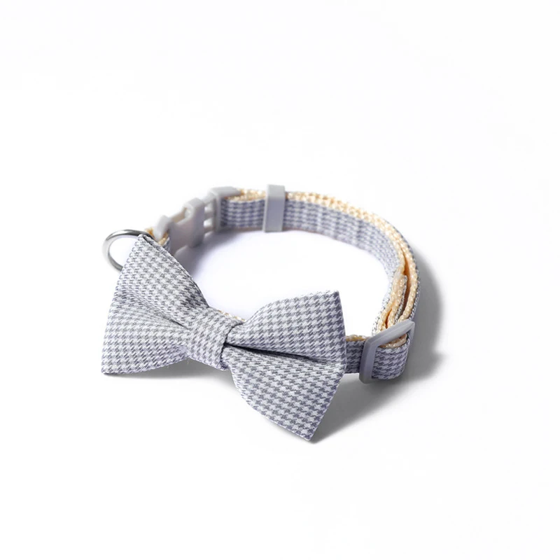 Title 8, Houndstooth Bow Collar for Pets. Stylish and co...