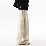 Solid Color Straight Loose Machete Wide Leg Leisure Pants. Comfortable and stylish, offering a relaxed fit and modern lo — photo 8