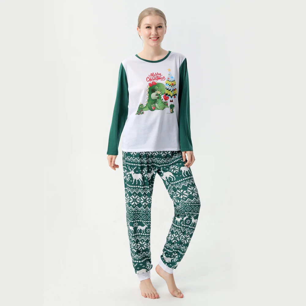 Family European And American Christmas Parent-child Printed Pajamas Set — photo 2