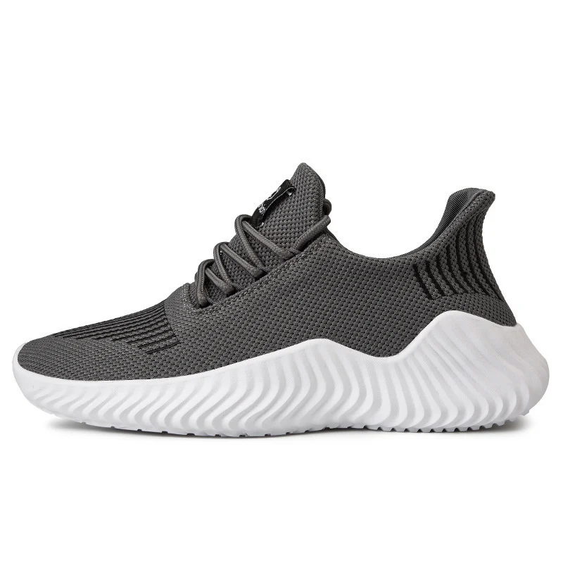 Men's white sports mesh shoes, breathable and comfortable. Perfect for workouts and everyday wear, providing style and a — photo 5
