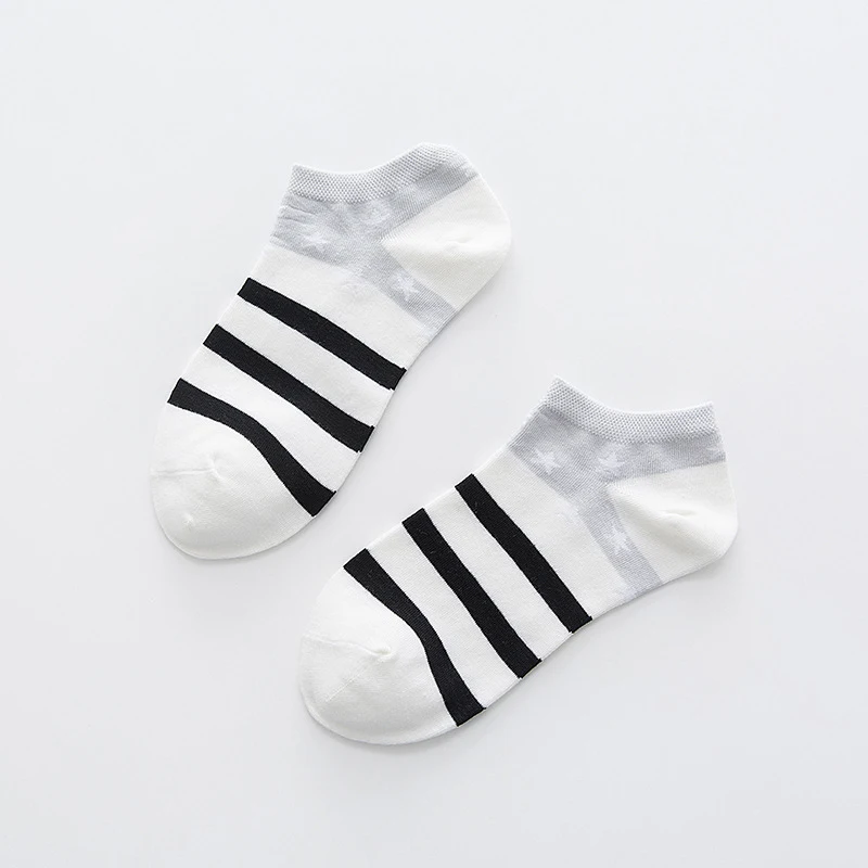 Star Stripe Breathable Low-cut Invisible Cotton Socks — photo 4