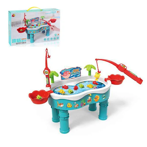 Title 5, Conjunto de piscina com brinquedo de pesca magn...