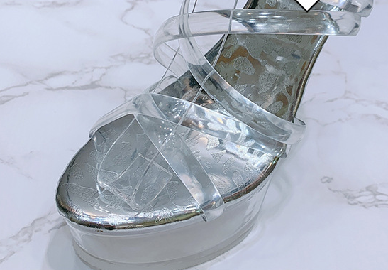 Title 5, Kristall High Heels für Damen, Catwalk Car Mode...