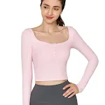 Roupa Yoga Manga Longa Feminina Pilates Profissional Faixa Abdominal Exercícios Bojo Peito Ajuste Slim Emagrecimento Conforto — foto 3
