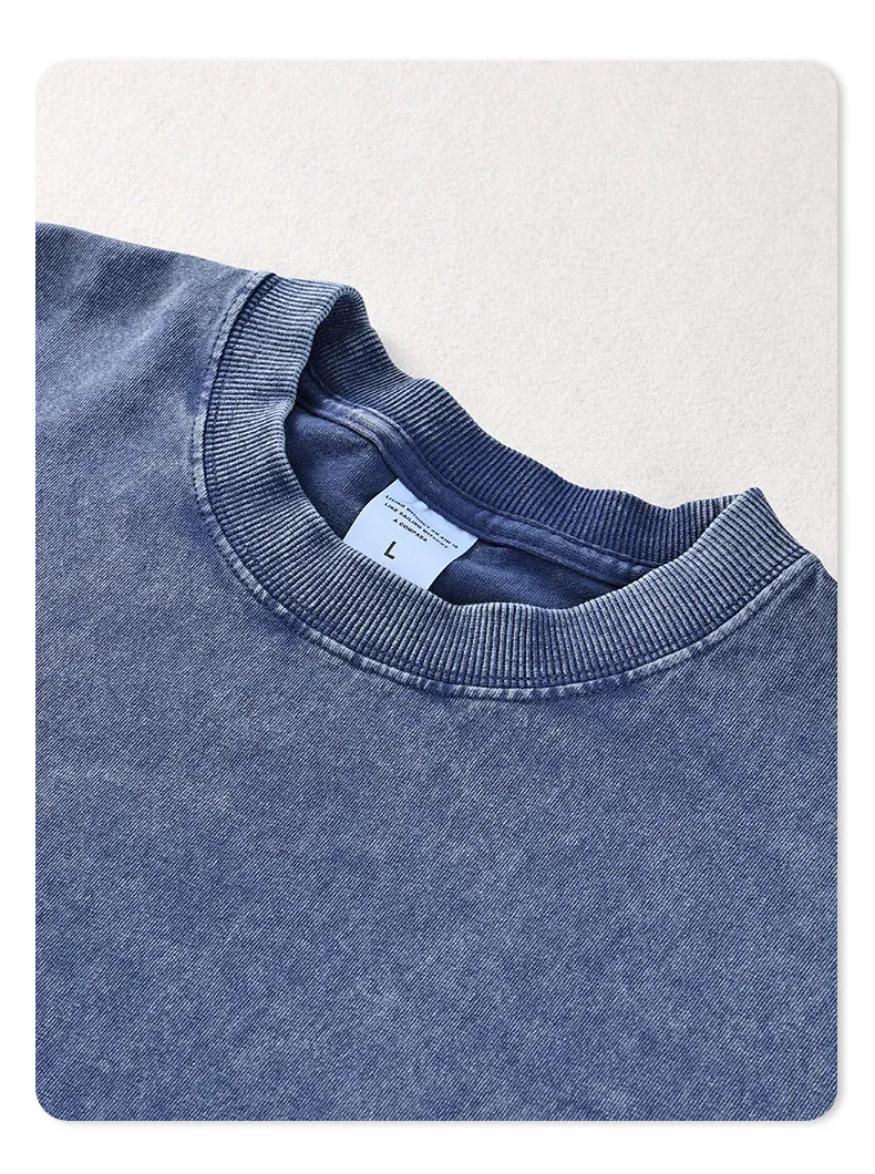 Title 5, T-shirt con maniche a coste bianche in tinta un...