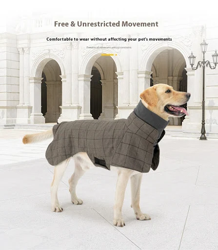 Title 8, British Style Dog Cotton Clothing Suit Vest Col...