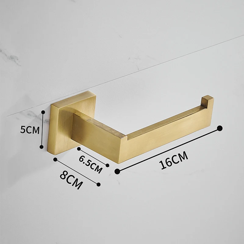Brushed Gold Bath Towel Rack Bathroom Golden Pendant Set Elegant and functional storage solution for your towels and bat — photo 7
