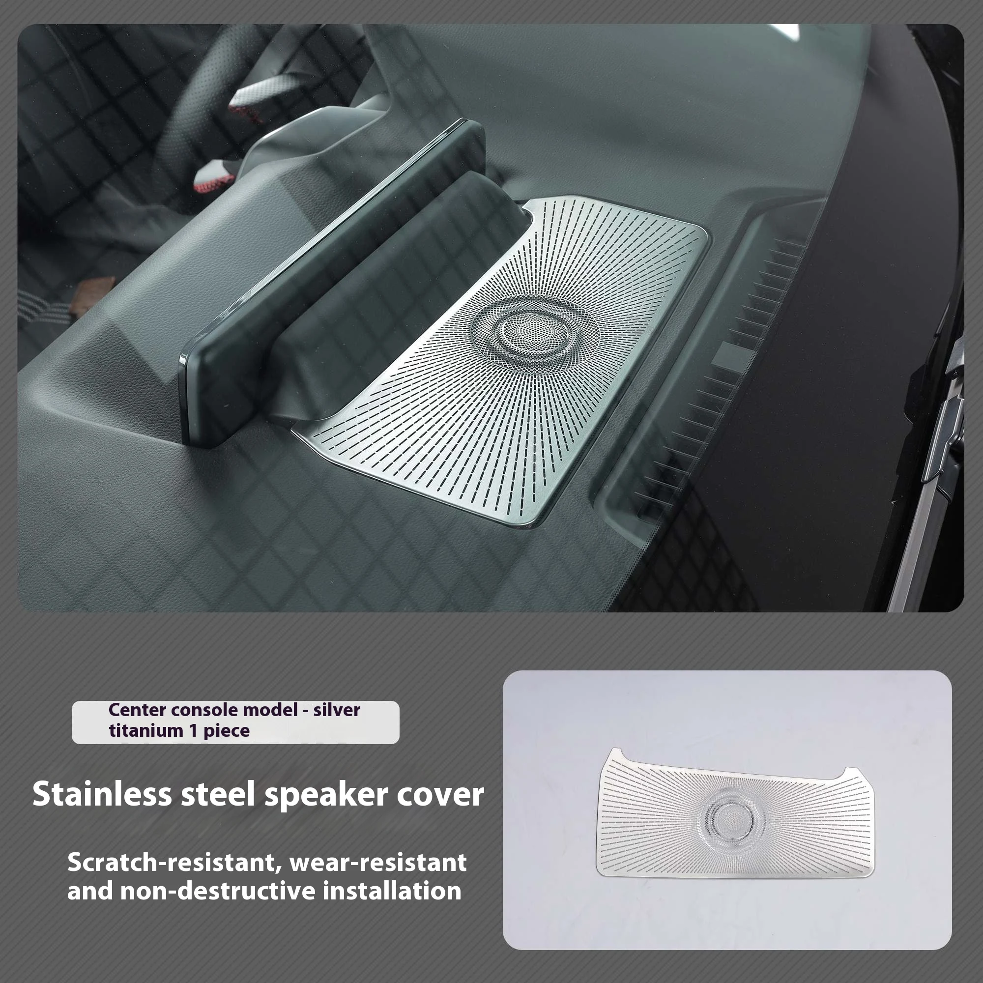 Capa de buzina de aço inoxidável para Mazda CX50. Protege e aprimora a buzina do seu veículo. Fácil instalação e durabilidade garantida. — foto 5