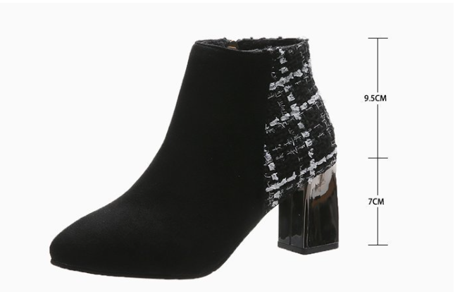 Title 1, Womens Chunky Heel Ankle High Heels with Point...