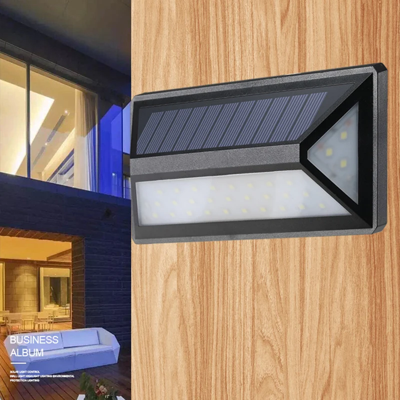 Title 5, Solar wall light for outdoor use. Provides brig...