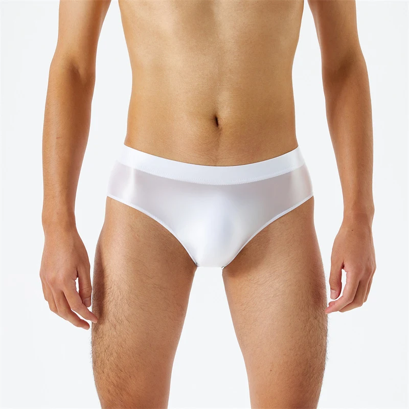 Title 2, Seamless One-piece Glossy Silky Briefs provide ...