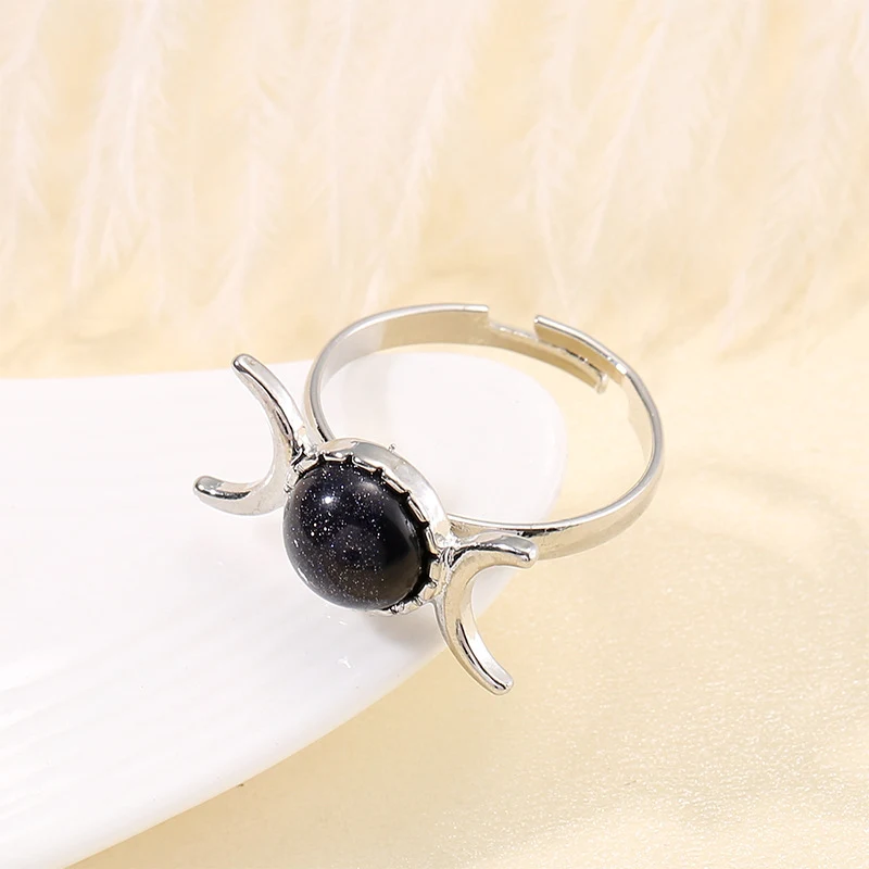 Anel feminino vintage com pedra natural, charme atemporal. Adicione um toque de elegância e sofisticação ao seu visual com este anel único. — foto 9