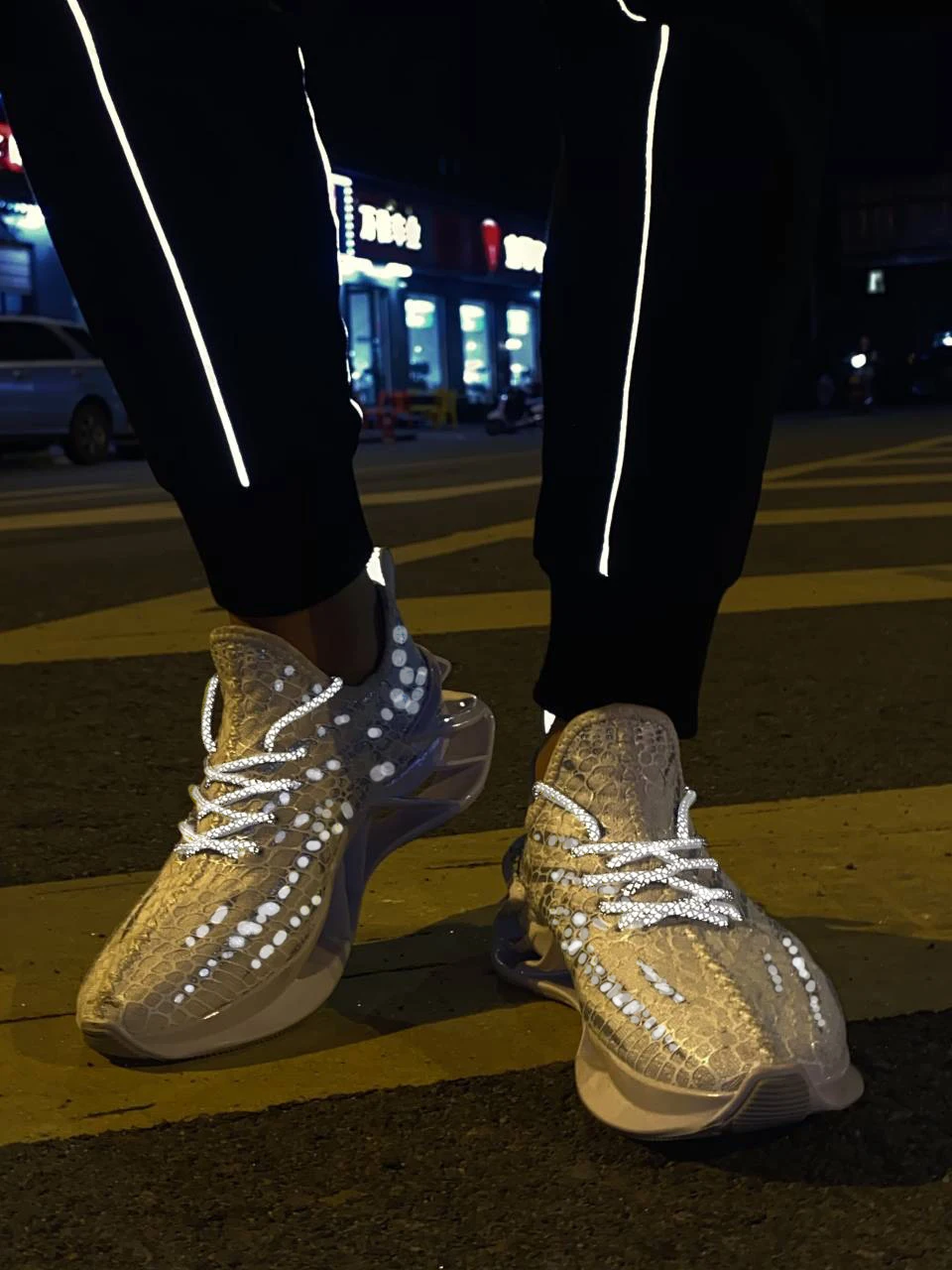 Title 5, New Fish Silk Mesh Surface Breathable Casual St...