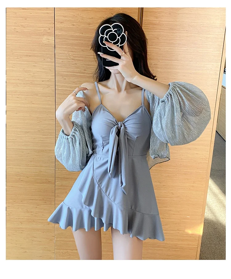 Women's Fashionable Versatile One-Piece Swimsuit Set. Stylish design, comfortable fit, perfect for beach or pool, offeri — photo 2