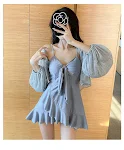 Women's Fashionable Versatile One-Piece Swimsuit Set. Stylish design, comfortable fit, perfect for beach or pool, offeri — photo 2