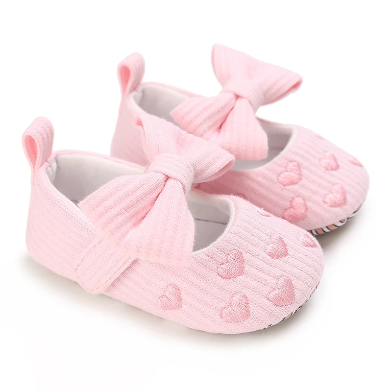 0-1 Year Old Baby Cotton Love Pattern Princess Toddler Shoes. Soft, comfortable shoes for your little one's early steps. — photo 5