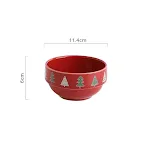 Small red bowl