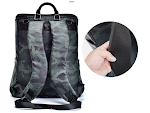 Bolso Pañalera Camuflaje Multifuncional Impermeable Doble Hombro, Amplio Espacio para Bebé, Resistente al Agua, Perfecto para Viajes. — foto 7