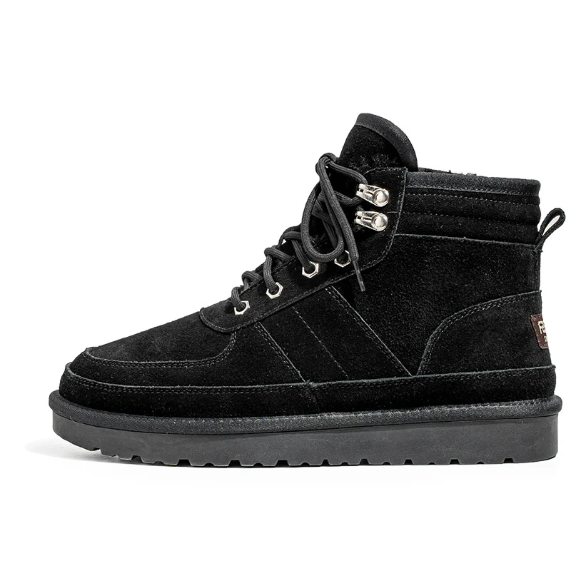 Botas de neve masculinas de outono e inverno, grossas e quentes. Mantenha seus pés aquecidos e protegidos do frio com estas botas de neve confortáveis. — foto 3