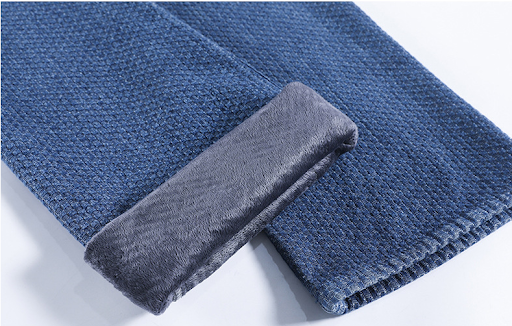 Title 8, Womens Plush Thick Mopping Wide-leg Jeans offe...