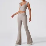 Yoga Quick-drying Twist High Waist Horn Casual All-match Workout Exercise Outfit — photo 12