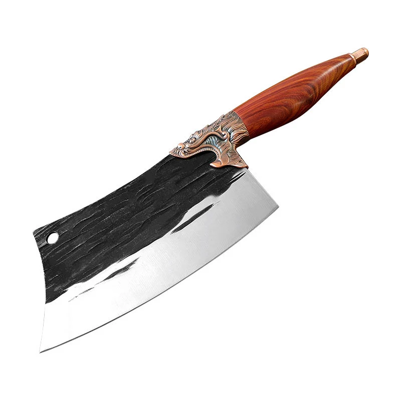Coltello forgiato a taglio martello per hotel e casa. Strumento durevole e affilato, perfetto per tagliare e sminuzzare alimenti con facilità. — foto 2