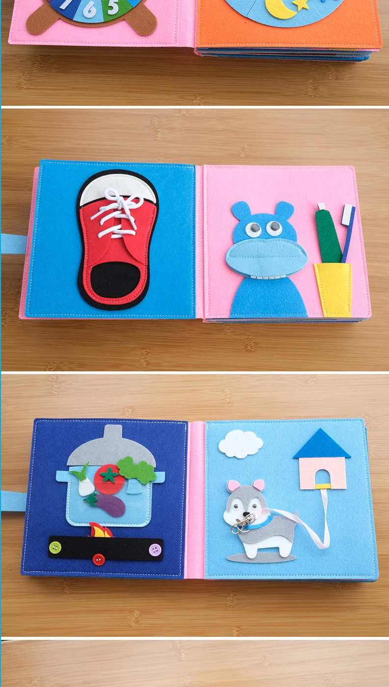Title 11, Livro de Pano Montessori para Bebês – Estimula ...