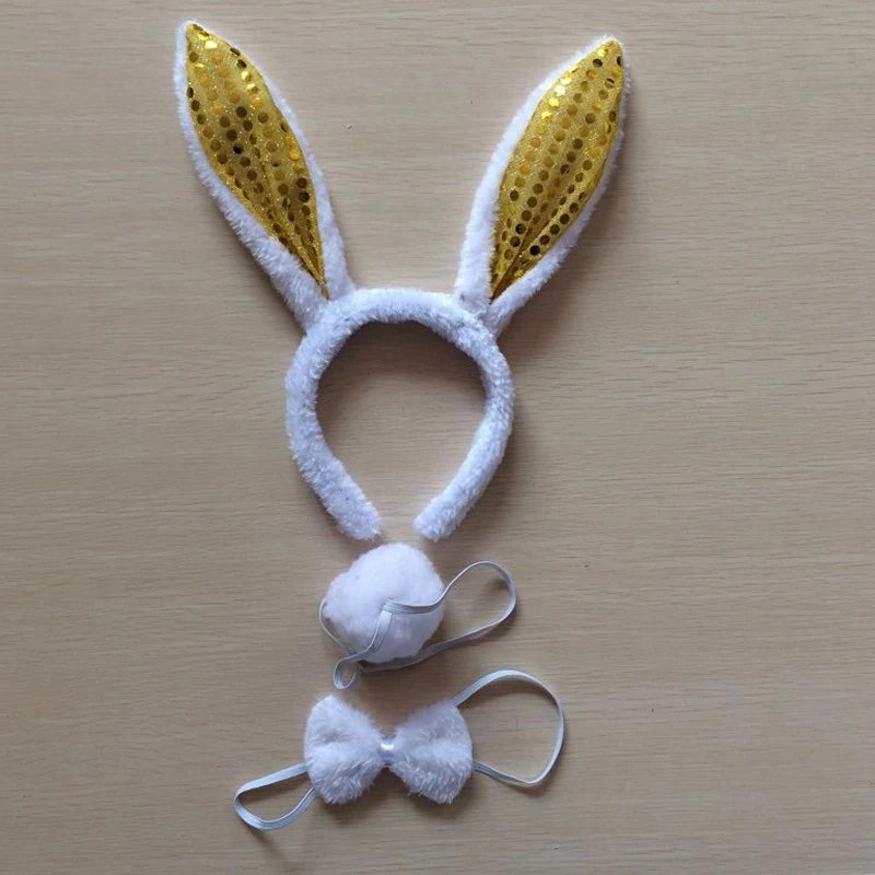 Tiara de Orelhas de Coelhinho Branco, Perfeita para Fantasias e Festas, Macia e Confortável, Ideal para Crianças e Adultos. — foto 10