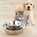 Stainless Steel Metal Dog Bowl for Small Medium Large Dogs Replacement Basic Dog Bowls Thickened Dog Water Feeder Bowls — photo 3