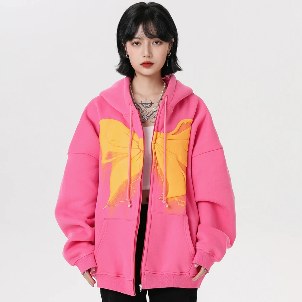 Streetwear Kapuzenjacke mit Reißverschluss und lockerer Passform für lässige Looks. Bequem, stylisch und ideal für den Alltag. Entdecke deinen neuen Lieblingshoodie. — foto 3