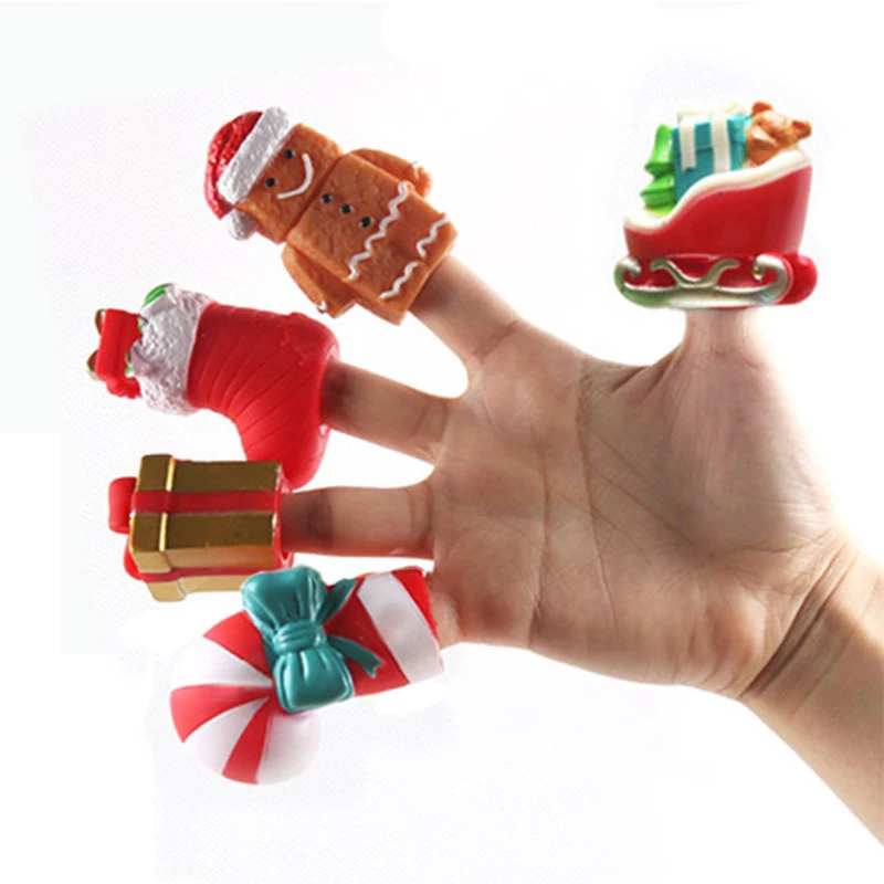 Title 4, Cartoon Christmas Finger Puppet Gift for Parent...