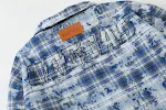 Men's Tie-Dyed Distressed Plaid Shirt Jacket, a stylish and comfortable outerwear piece, perfect for casual wear and a u — photo 9