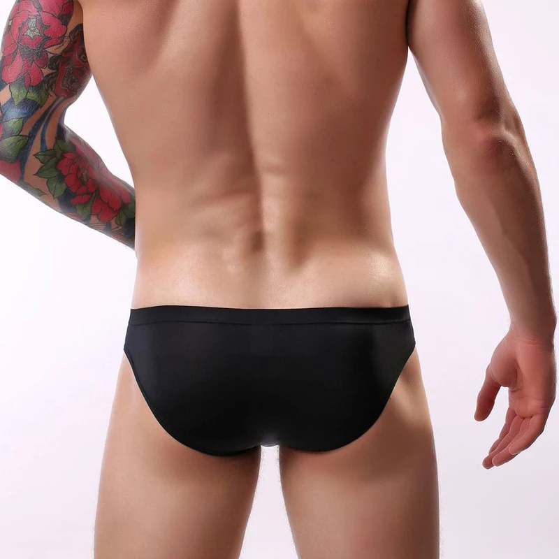 Men's Ice Silk Underwear with U Convex Membrane Design Briefs, breathable and comfortable for all-day support and freedo — photo 4